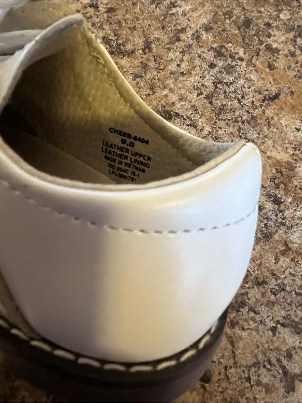 FootMates White and Beige Lace-Up Kids Dress Shoes